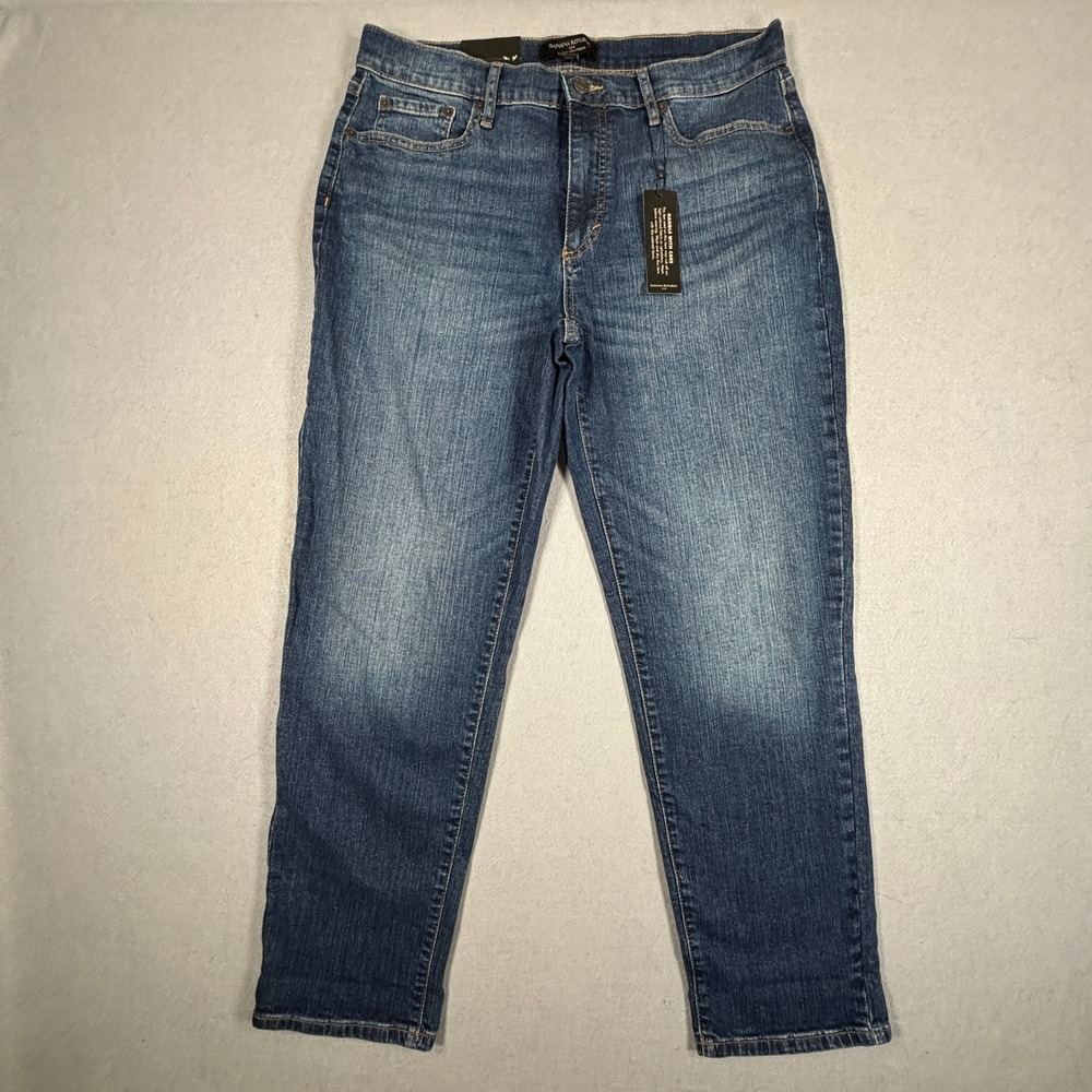 Banana Republic Curvy Girlfriend Womens Jeans 30 10 Mid Rise Tapered Leg NWT